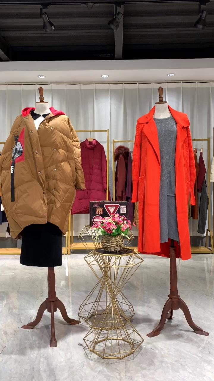 撒尼2019冬装原创设计师品牌女装折扣店货源批发专柜正品一手货源清仓